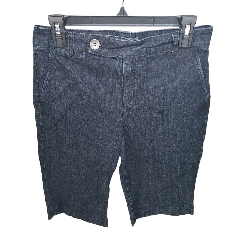Bandolino Womens Size 6 Blue Solid Jean Shorts